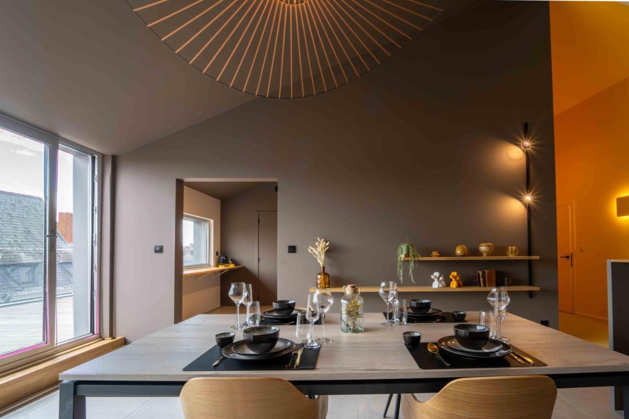 Luxury Penthouse & Terrace - Mons City Center 外观 照片